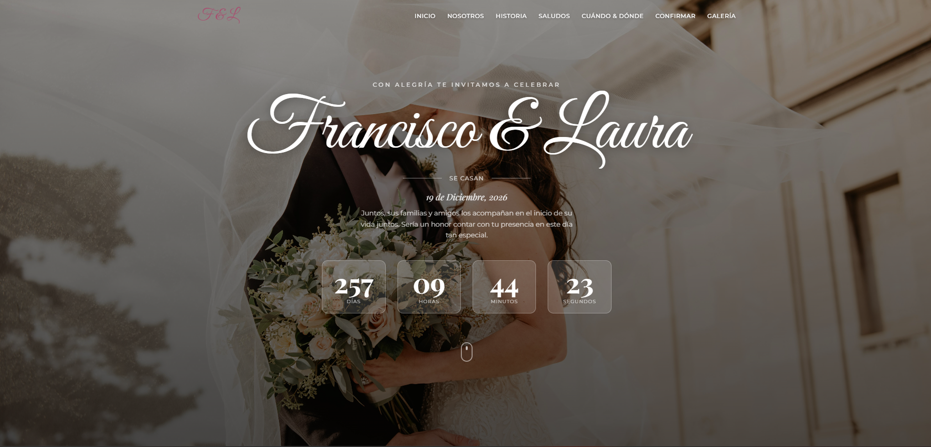 Vista previa de Web de Evento