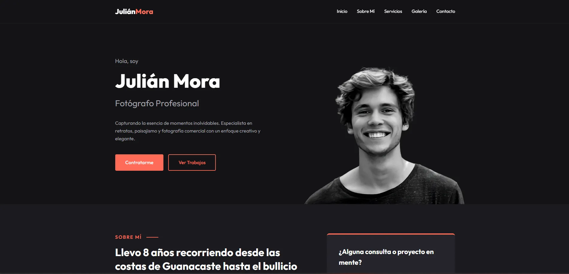 Ejemplo de Web Portafolio / CV